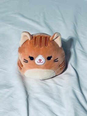 Squishmallow little Plush Orange Cat Stuffed Toy - Soft Cuddly Pet Plush